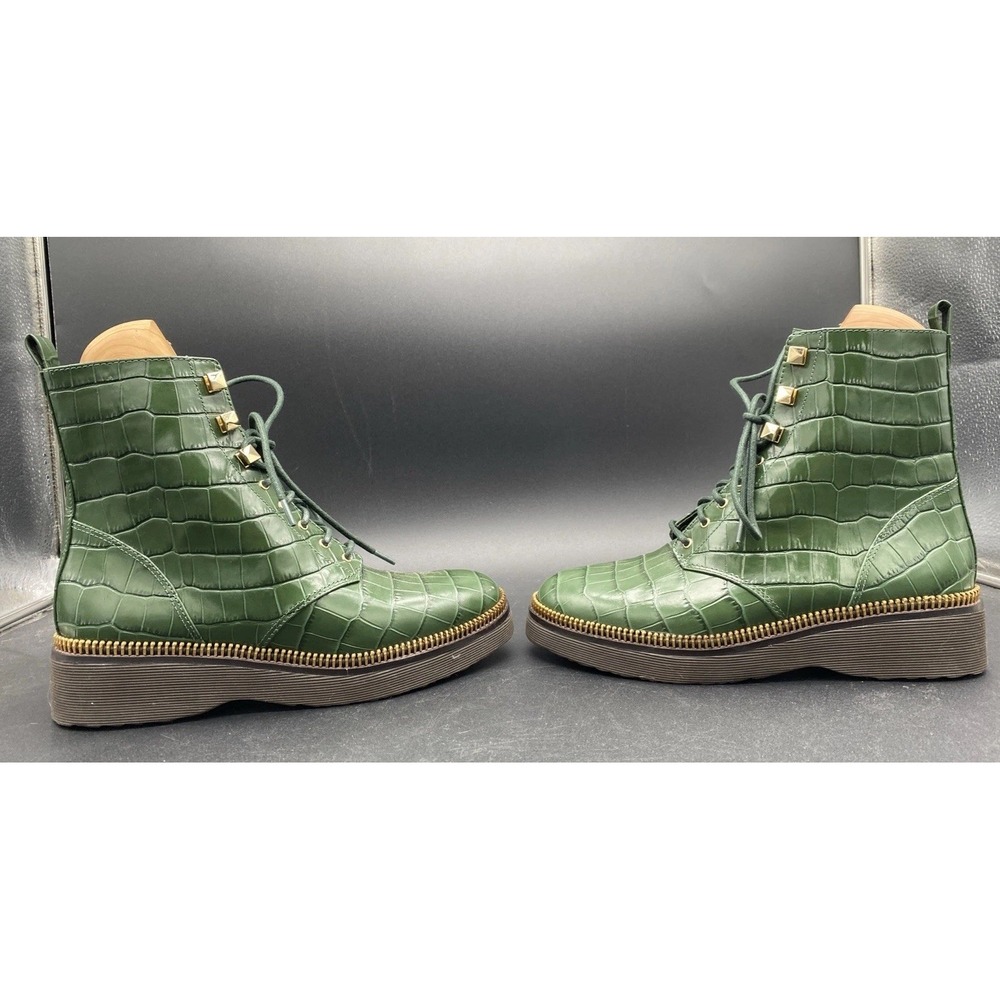 Michael KORS Haskell Crocodile Embossed‎ Leather Bootie Men's 9M - Picture 2 of 16